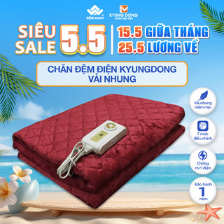  Chăn đệm điện Kyung Dong vải Nhung
