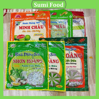 Bánh phồng sữa nhơn hoàng/hoàng dung vị sữa dừa, sầu riêng, lá dứa
