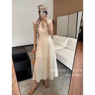 váy oni xát nách cổ V eo 7272