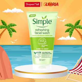 Sữa Rửa Mặt Dạng Gel Simple Kind To Skin Refreshing Facial Wash 150ml
