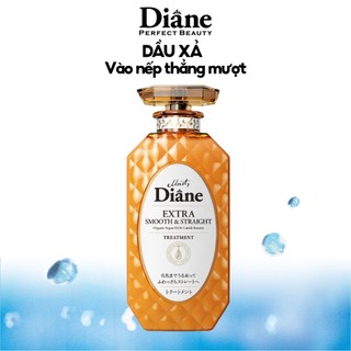 Dầu xả Vào Nếp, Thẳng Mượt Moist Diane Extra Smooth & Straight 450ml x1