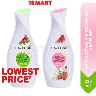 Sữa dưỡng thể, sáng mịn, dưỡng ẩm hazeline 230ml
