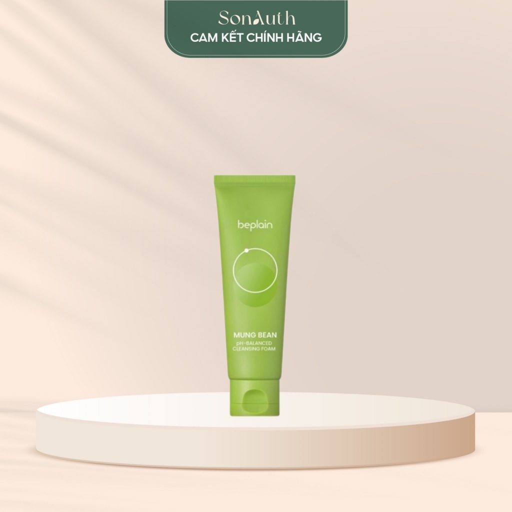 Sữa rửa mặt Beplain Mung Bean Cleansing Foam 160ml (Nhập khẩu chính hãng)