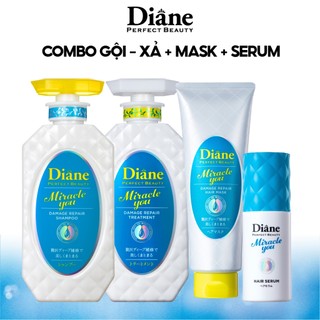 Combo Gội xả, Mặt nạ, Serum Phục Hồi Hư Tổn Cho Tóc Nhuộm Tóc Tẩy Miracle You Damage Repair