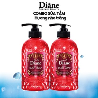 Combo 2 Sữa tắm tinh dầu hương nho trắng Dưỡng ẩm và Sáng mịn da Moist Diane Oil in Body Chardonnay