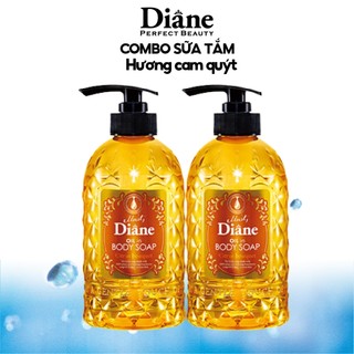 Combo 2 Sữa tắm tinh dầu hương cam quýt Dưỡng ẩm và Sáng mịn da Moist Diane Oil in Body Soap Citrus