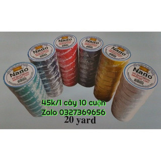 Băng keo điện nano tô nga dũng 20 yards - đủ màu