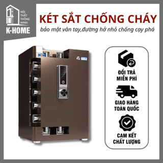 Két sắt điện tử thông minh cao cấp chống cháy, két sắt vân tay khóa số cho gia đình