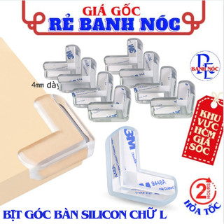 Bịt Góc Bàn, Bọc Góc Cạnh Bàn Bằng Silicon An Toàn Cho Bé - Nút Bọc Cạnh Tủ , Bàn Kính Chống Va Đập