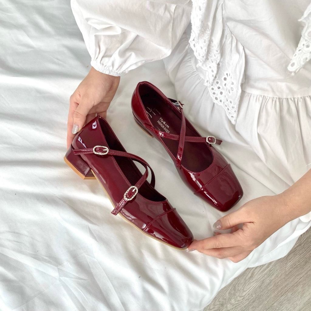 Giày Nữ SS200 Wine-Red Shoes