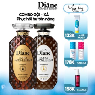 Cặp gội xả Phục Hồi Tóc Hư Tổn Moist Diane Extra Damage Repair 450ml