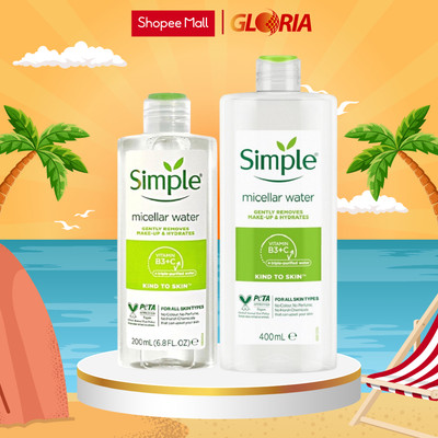 Nước Tẩy Trang Không Cồn Simple Kind To Skin Micellar Cleansing Water 200/400ml