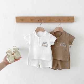 Bộ cộc tay gấu thun lạnh siêu đáng yêu cho bé