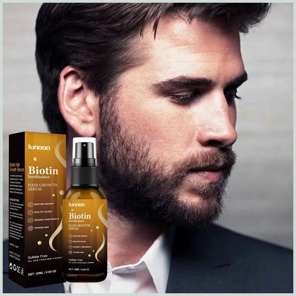 Serum Mọc Tóc Lunoon - Tinh Chất Lunoon Chiết Xuất Biotin Kích Mọc Tóc Nuôi DưỡngTóc Dài Chắc Khỏe Tư Gốc Đến Ngọn