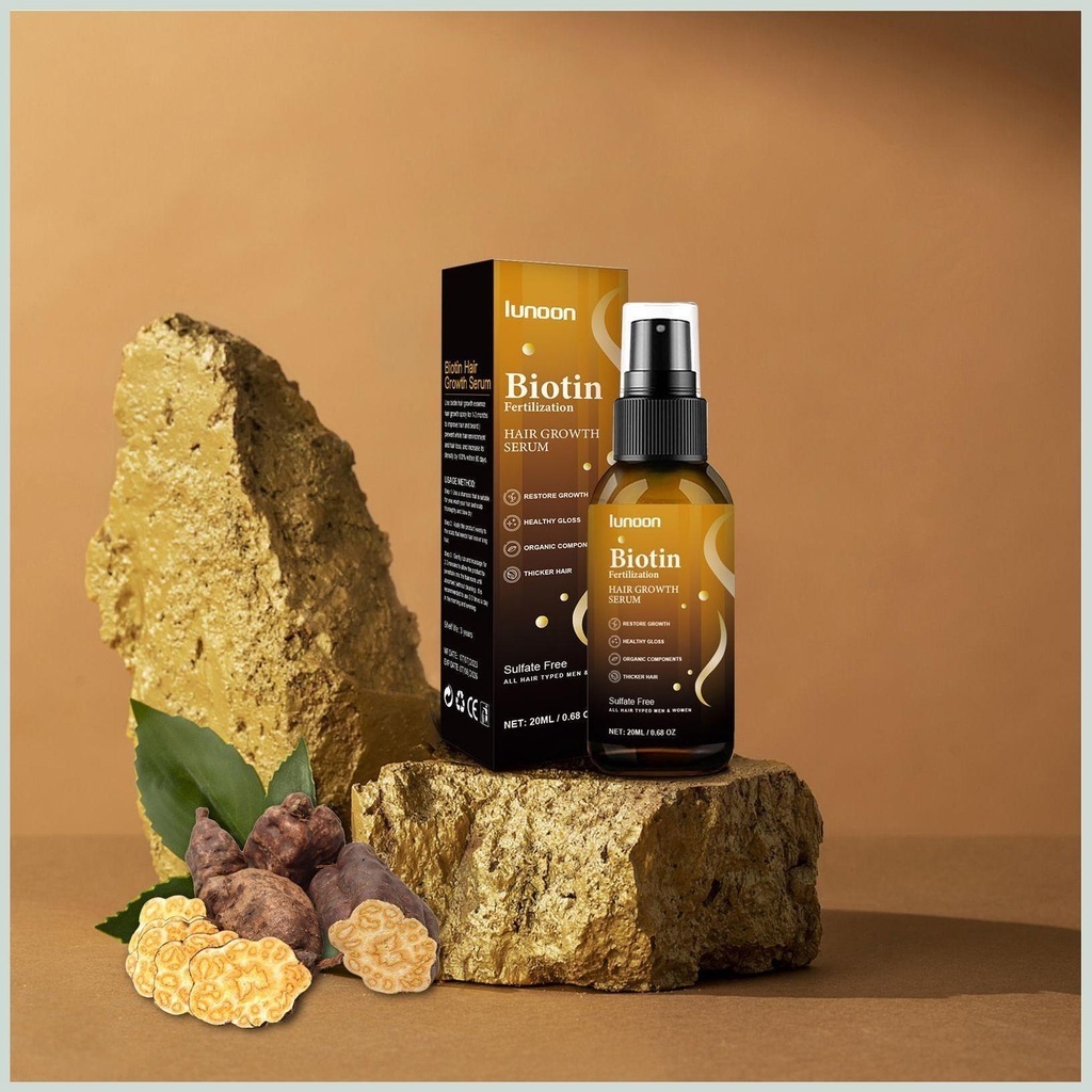 Serum Mọc Tóc Lunoon - Tinh Chất Lunoon Chiết Xuất Biotin Kích Mọc Tóc Nuôi DưỡngTóc Dài Chắc Khỏe Tư Gốc Đến Ngọn