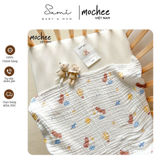 Khăn tắm Mochee xô nhăn 6 lớp cao cấp kháng khuẩn