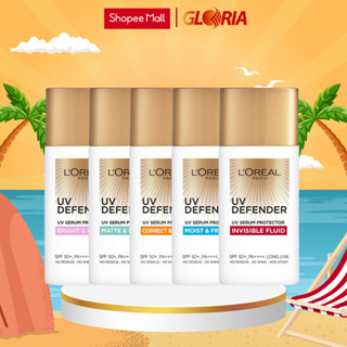 Kem Chống Nắng Mịn Nhẹ, Bảo Vệ Da, Chống Lão Hóa Loreal L'Oreal Paris UV Defender Serum Protector SPF 50+/PA++++ 50ml