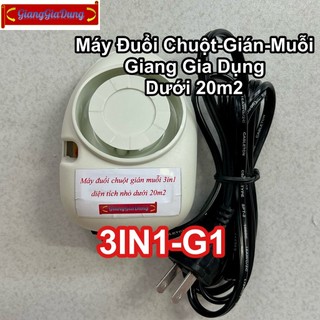 Máy Đuổi Chuột Gián Muỗi 3IN1-G1 Giang Gia Dụng Cho Diện Tích Nhỏ 20m2, Chạy Sóng Âm Lập Trình