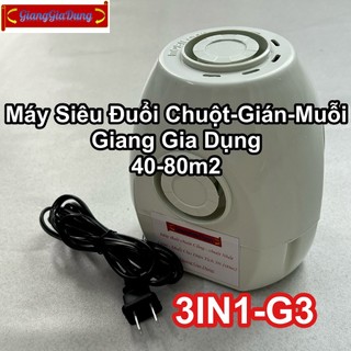 Máy Siêu Đuổi Chuột Cống Muỗi Gián Chuyên Nghiệp 3IN1-G3, Diện Tích 40-80m2 Giang Gia Dụng