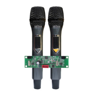 Micro không dây đôi UHF Tần số: 681Mhz – 687Mhz.loa kéo mạch loa kéo - SET tần số - thân nhôm - phím bấm, micro cho lo