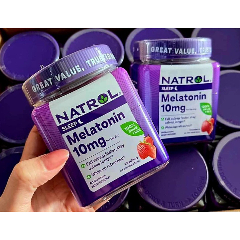 kẹo Natrol Melatonin 10mg lọ 90 viên