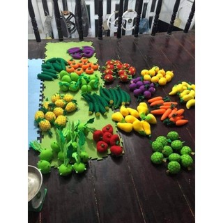 Các loại củ quả nhồi bông siêu rẻ siêu to