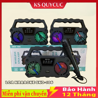  Loa bluetooth hát karaoke SKD-106  SKD107 CÓ mic nghe nhạc cực chất âm thanh cực mạnh 