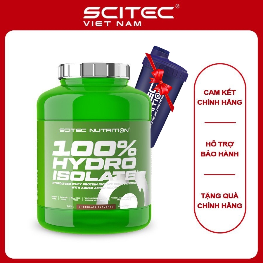 Whey HYDRO ISOLATE Scitec Nutrition, hấp thu rất nhanh, hỗ trợ phục hồi và tăng cơ nạc hiệu quả| Sci