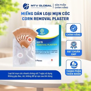 Miếng dán mụn cóc, miếng dán lột mụn, dán mụn cóc Plaster Corn an toàn không gây đau rát hộp 6 miếng