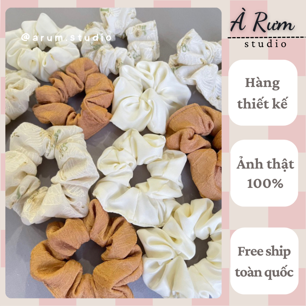 Dây buộc tóc vải ( Crunchies ) handmade