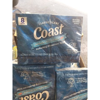 Lốc 8 cục xà bông Coast Classic Scent 113g nhập khẩu USA