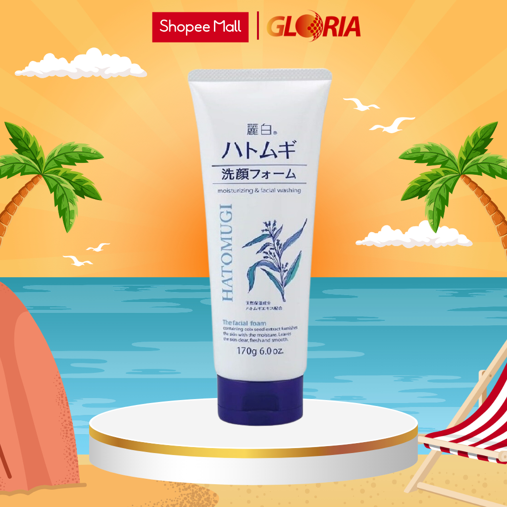 Sữa Rửa Mặt Làm Sáng Da Reihaku Hatomugi Facial Foam 170g