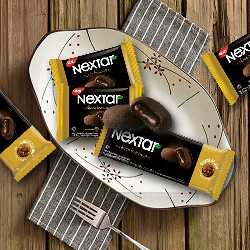 [ Siêu ngon ] Combo 300g Bánh Quy Mềm Nhân Socola Nextar Brownies ăn mềm xốp siêu ngon