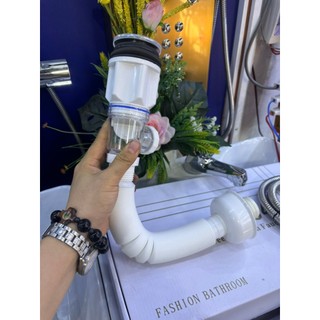 Bộ xả lavabo đa năng chống hôi xả 2 cđầu phù hợp mọi bồn rửa mặt