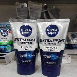 Sữa rưa mặt sáng da kiểm soát nhờn Nivea Men 100g (màu xanh)