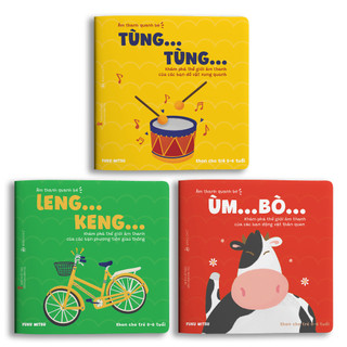 Sách Ehon - Combo 3 cuốn Âm Thanh quanh bé - Dành cho trẻ từ 0 - 6 tuổi