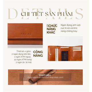 Ví Da Gấp Heart3 Mini Handcrafted Wallet