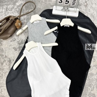 Áo ba lỗ cổ tròn đuôi tôm M