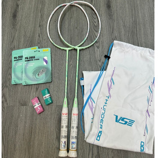 Vợt Cầu Lông KumpooThunder 100, Vợt Phát Sáng mẫu mới nhất 2024 (Tặng cước, quấn cán, bao vợt)