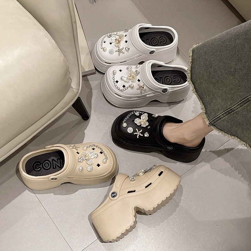 Dép Cross nữ đế cao 7cm thời trang hottrend có kèm stick(1288)