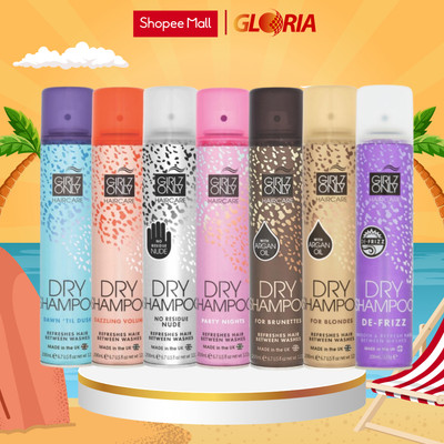 Dầu Gội Khô Girlz Only Party Nights / Dawn 'Til Dusk / Dazzling Volume / For Brunettes / No Residue Nude 200ml