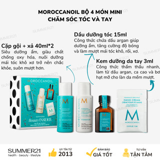 Set 4 món dưỡng tóc mo.roc.canoil