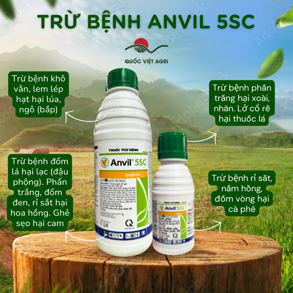 Thuốc Trừ Bệnh - Anvil 5SC - (250ml - 1L) - CHÍNH HÃNG Syngenta