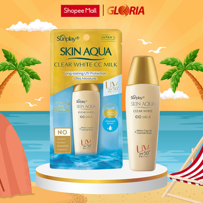 Sữa Chống Nắng Tạo Nền Trắng Mịn Sunplay Skin Aqua Clear White CC Milk 25g