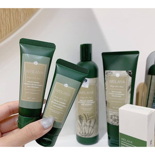 set gội xả mini Weilaiya nấm, gừng, hà thủ ô, hấp