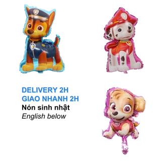 Bong Bóng Hình Chó Cứu Hộ PAW PATROL Trang Trí Sinh Nhật Cho Bé - Paw Patrol Balloon For Kids Birthday Size S CCH56