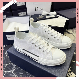 Giày dior b23 nam nữ trắng, giày sneaker dior trắng cổ thấp phong cách thời trang full box bill