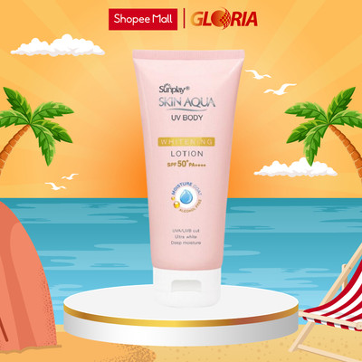 Kem chống nắng dưỡng thể trắng mịn Sunplay Skin Aqua UV Body Whitening Lotion SPF 50+ PA++++ (150g)