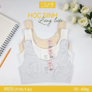 Áo lót học sinh cotton kháng khuẩn 9925 MB Mabelle 3 màu đủ size