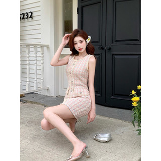 đầm dạ ngắn hai dây sát nách koreastyle